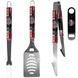 Ohio St. Buckeyes 3 pc BBQ Set and Bottle Opener - Siskiyou Buckle - Flyclothing LLC