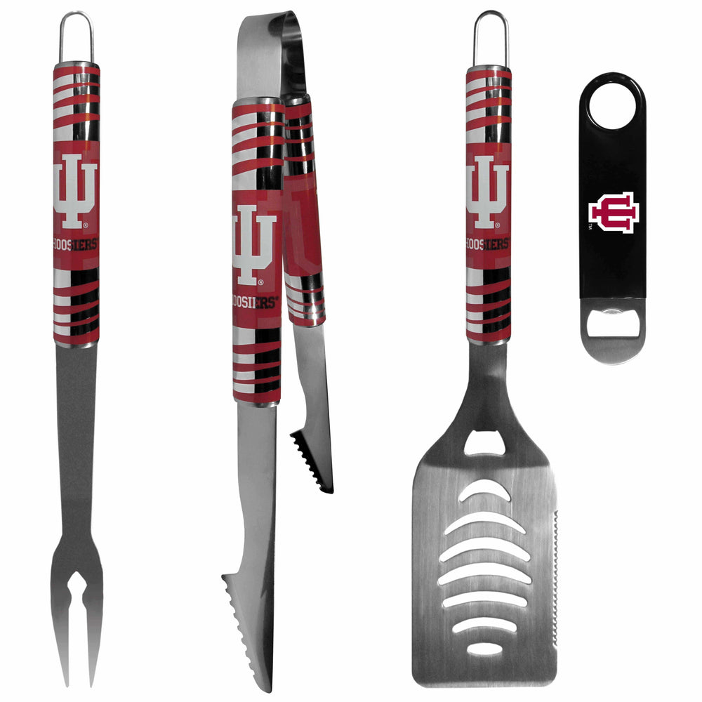Indiana Hoosiers 3 pc BBQ Set and Bottle Opener - Siskiyou Buckle - Flyclothing LLC