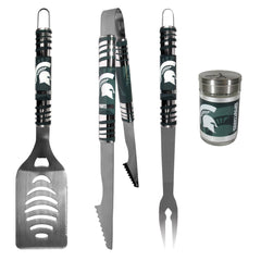 Michigan St. Spartans 3 pc Tailgater BBQ Set and Season Shaker - Flyclothing LLC