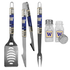 Washington Huskies 3 pc Tailgater BBQ Set and Salt and Pepper Shakers - Flyclothing LLC