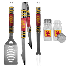 USC Trojans 3 pc Tailgater BBQ Set and Salt and Pepper Shakers - Flyclothing LLC