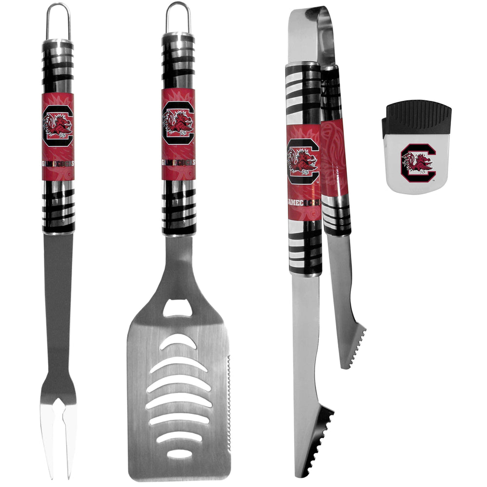 S. Carolina Gamecocks 3 pc BBQ Set and Chip Clip - Siskiyou Buckle - Flyclothing LLC