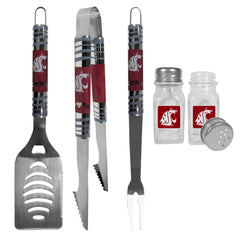 Washington St. Cougars 3 pc Tailgater BBQ Set and Salt and Pepper Shakers - Flyclothing LLC