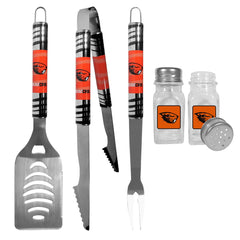 Oregon St. Beavers 3 pc Tailgater BBQ Set and Salt and Pepper Shakers - Flyclothing LLC