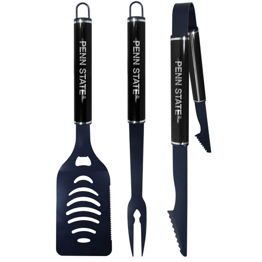Penn St. Nittany Lions 3 pc Color and Black BBQ Set