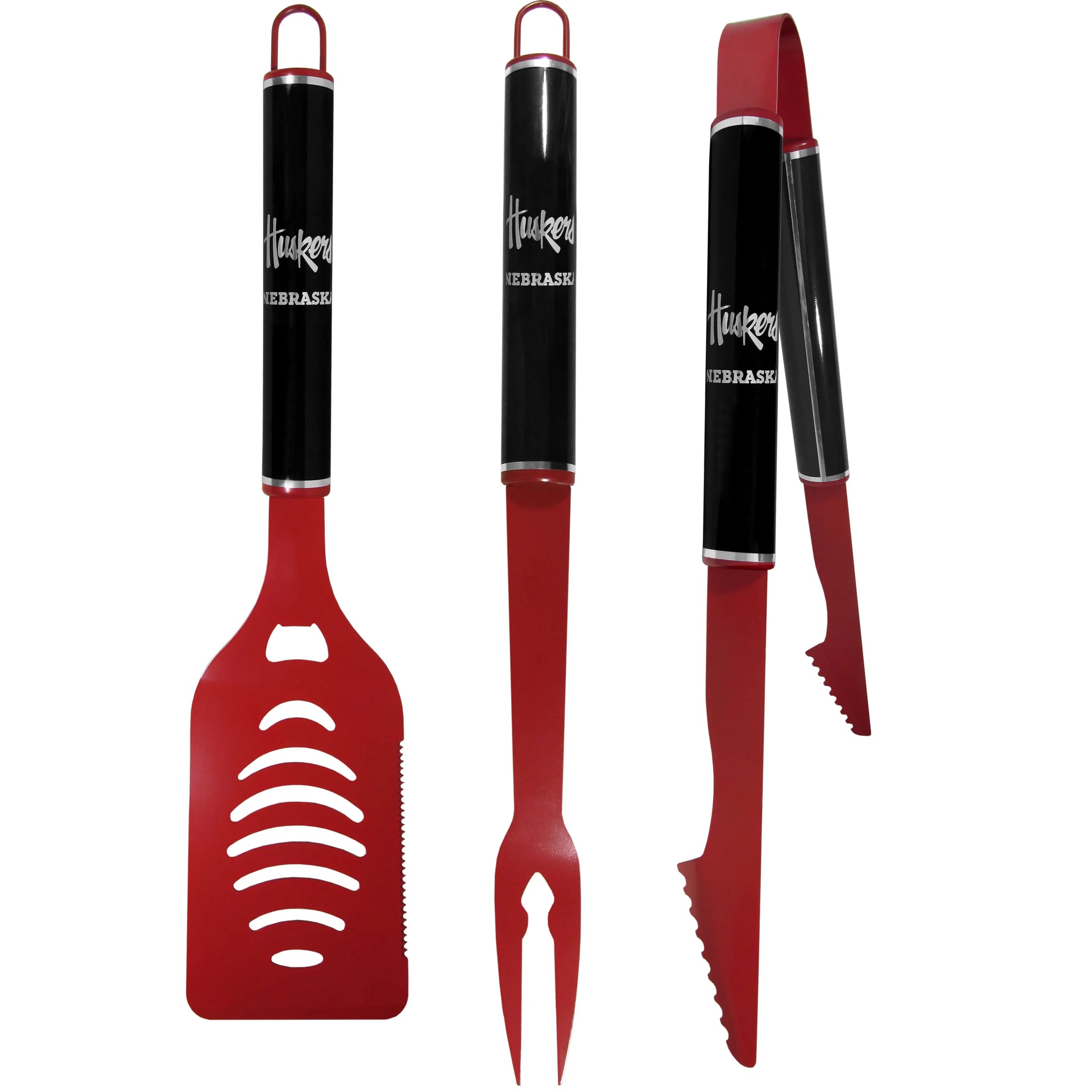 Nebraska Cornhuskers 3 pc Color and Black BBQ Set - Siskiyou Buckle - Flyclothing LLC