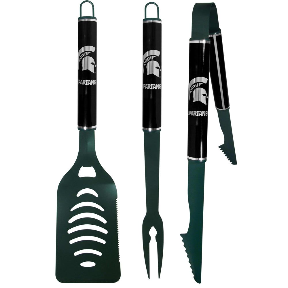 Michigan St. Spartans 3 pc Color and Black BBQ Set - Siskiyou Buckle - Flyclothing LLC