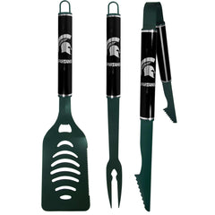 Michigan St. Spartans 3 pc Color and Black BBQ Set - Siskiyou Buckle