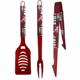Alabama Crimson Tide 3 pc Color BBQ Tool Set - Siskiyou Buckle