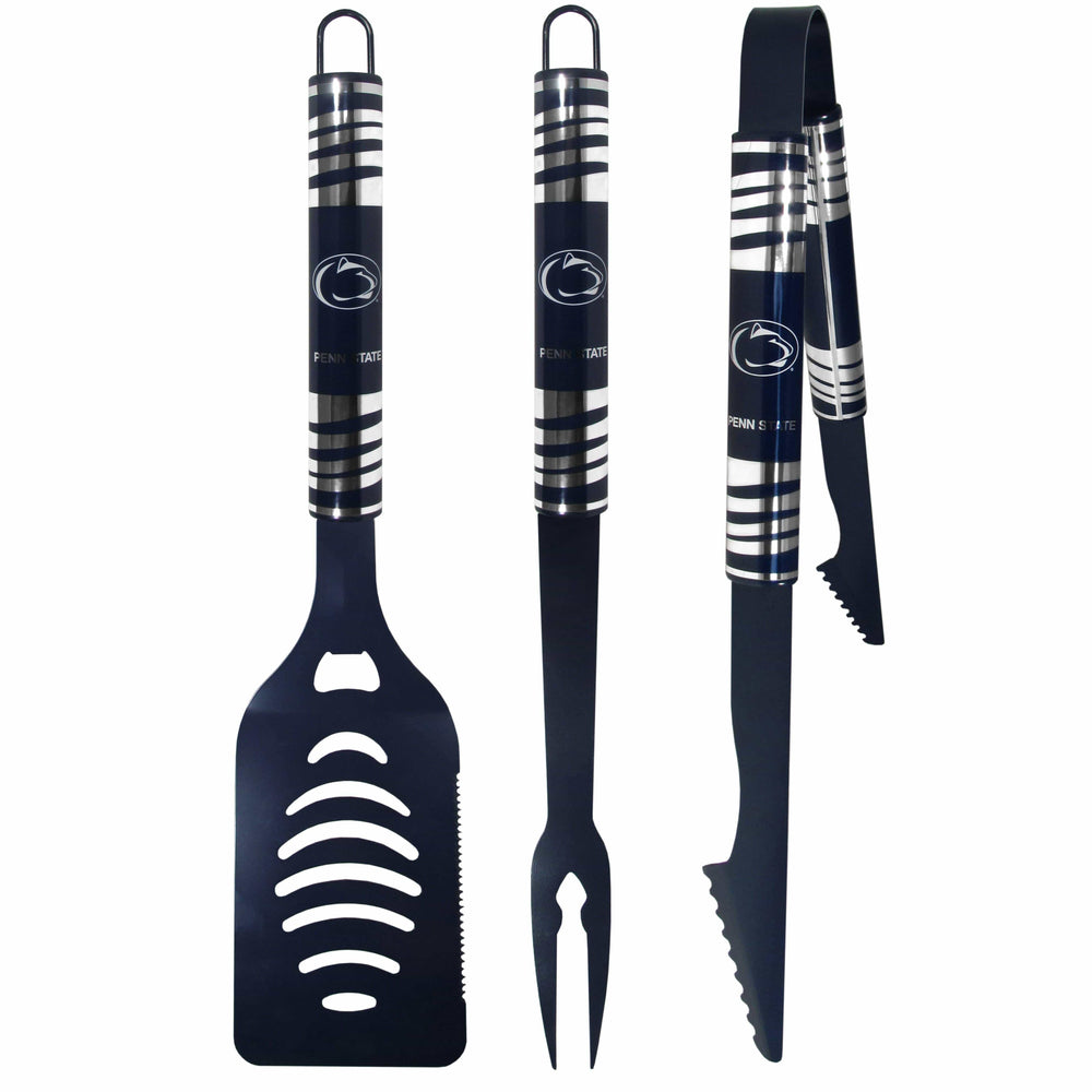 Penn St. Nittany Lions 3 pc Color BBQ Tool Set - Siskiyou Buckle