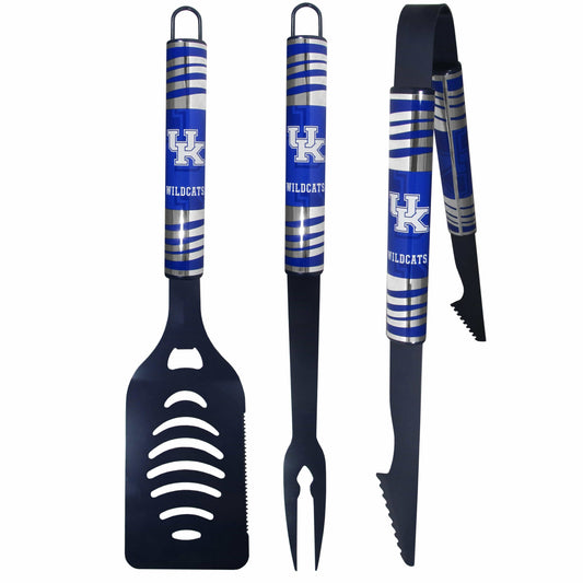 Kentucky Wildcats 3 pc Color BBQ Tool Set - Siskiyou Buckle