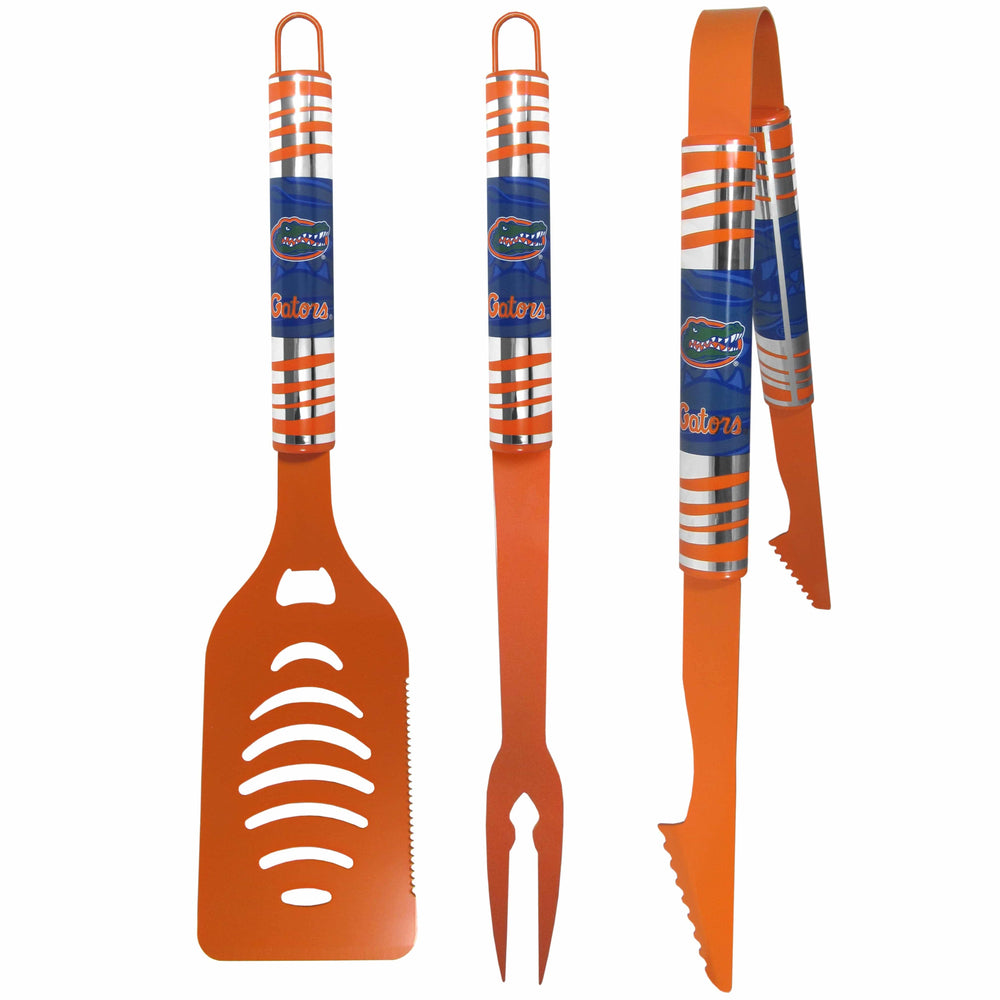 Florida Gators 3 pc Color BBQ Tool Set - Siskiyou Buckle