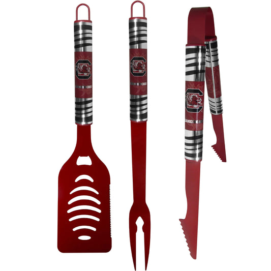 S. Carolina Gamecocks 3 pc Color BBQ Tool Set - Siskiyou Buckle