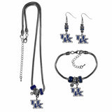 Kentucky Wildcats Euro Bead Jewelry 3 piece Set - Siskiyou Buckle - Flyclothing LLC