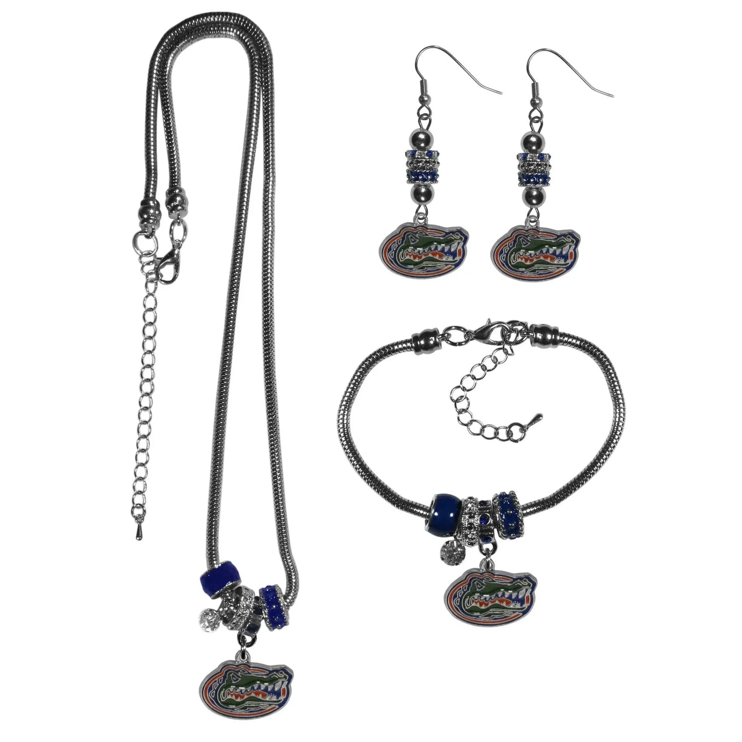 Florida Gators Euro Bead Jewelry 3 piece Set - Siskiyou Buckle - Flyclothing LLC