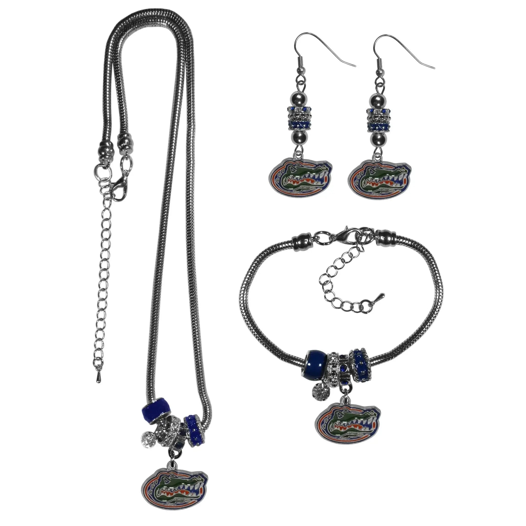 Florida Gators Euro Bead Jewelry 3 piece Set - Siskiyou Buckle - Flyclothing LLC