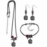 S. Carolina Gamecocks Euro Bead Jewelry 3 piece Set - Siskiyou Buckle