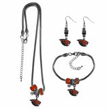 Oregon St. Beavers Euro Bead Jewelry 3 piece Set - Siskiyou Buckle