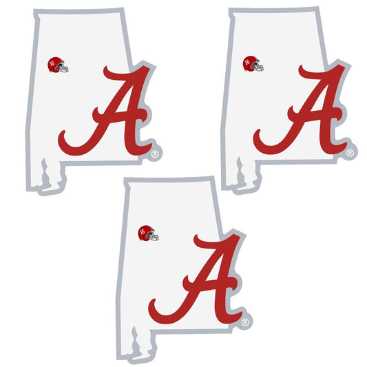 Alabama Crimson Tide Home State Decal, 3pk - Siskiyou Buckle