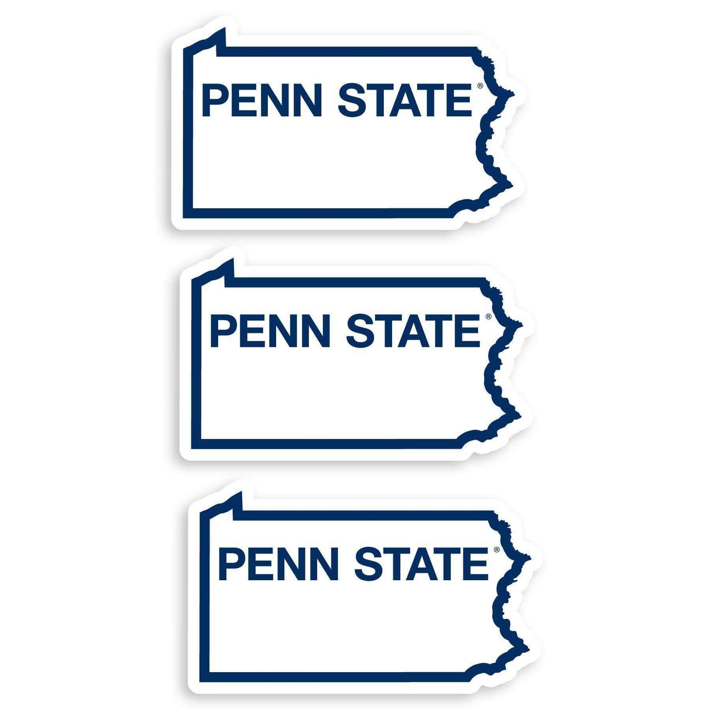 Penn St. Nittany Lions Home State Decal, 3pk - Siskiyou Buckle - Flyclothing LLC