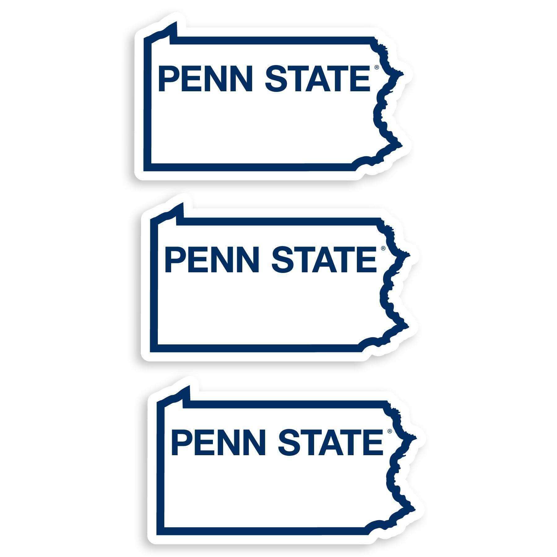 Penn St. Nittany Lions Home State Decal, 3pk - Siskiyou Buckle - Flyclothing LLC