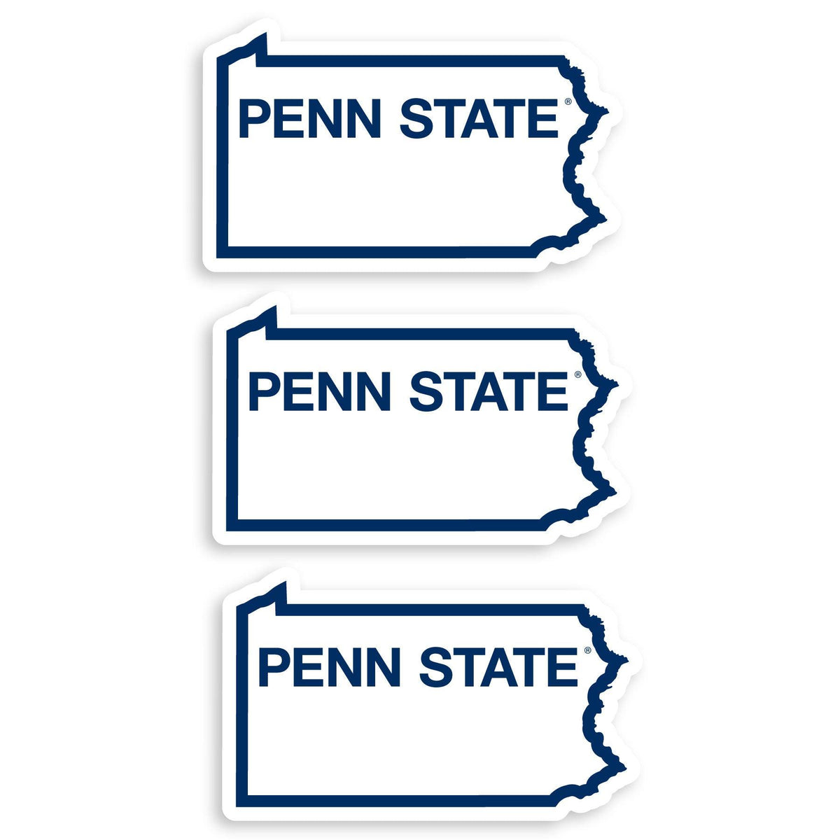 Penn St. Nittany Lions Home State Decal, 3pk - Flyclothing LLC
