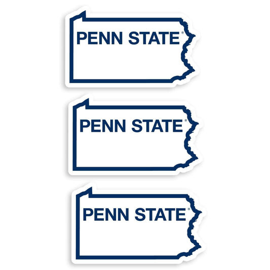 Penn St. Nittany Lions Home State Decal, 3pk - Siskiyou Buckle