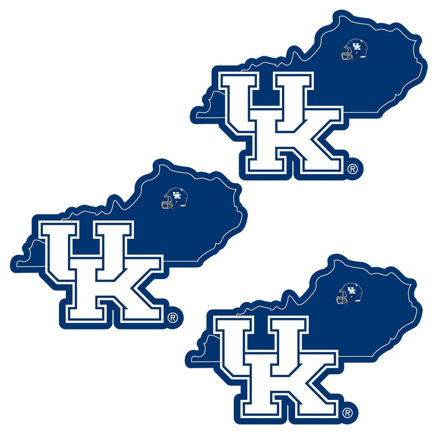 Kentucky Wildcats Home State Decal, 3pk - Siskiyou Buckle - Flyclothing LLC