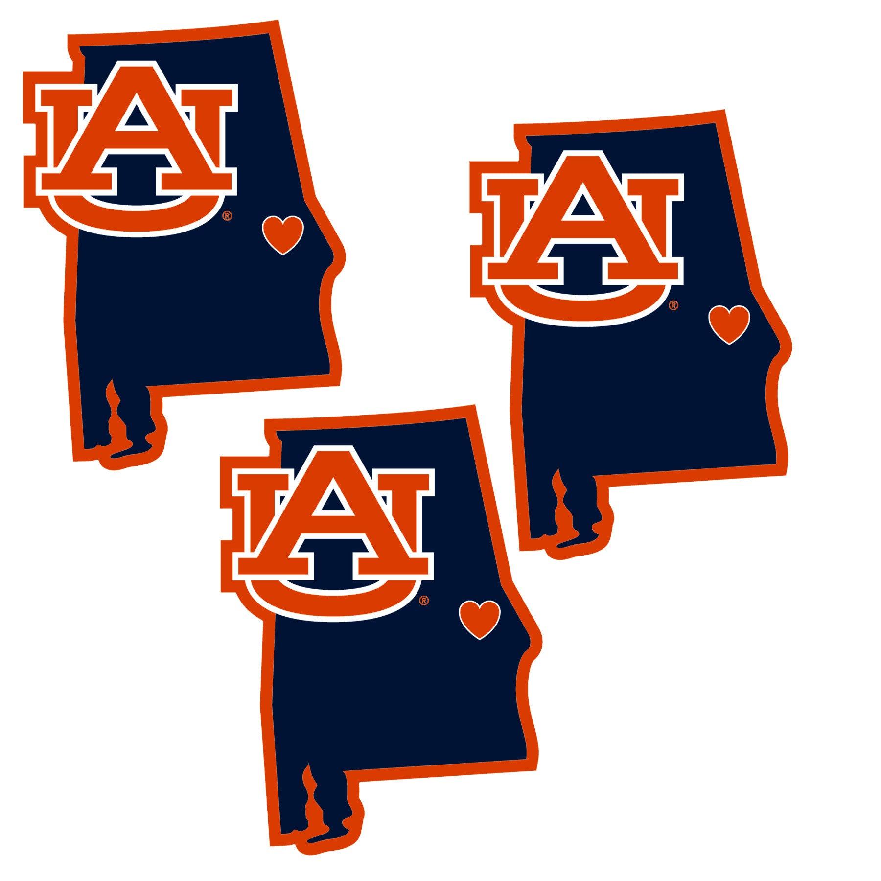 Auburn Tigers Home State Decal, 3pk - Flyclothing LLC