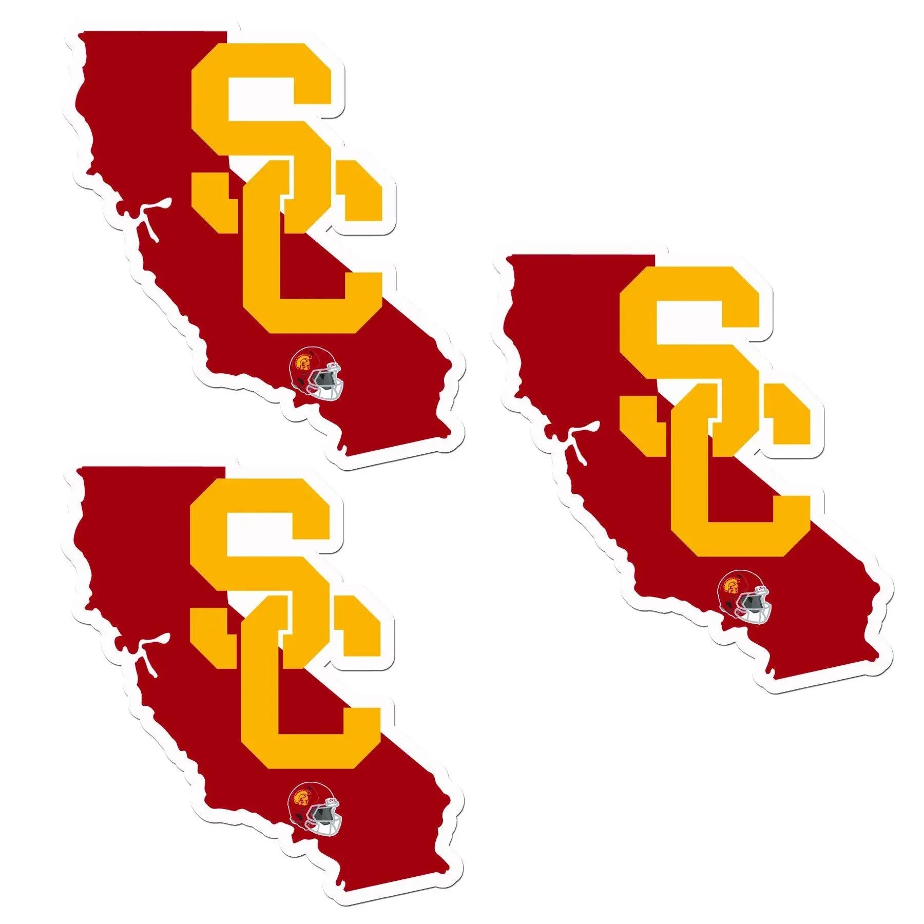 USC Trojans Home State Decal, 3pk - Siskiyou Buckle - Flyclothing LLC