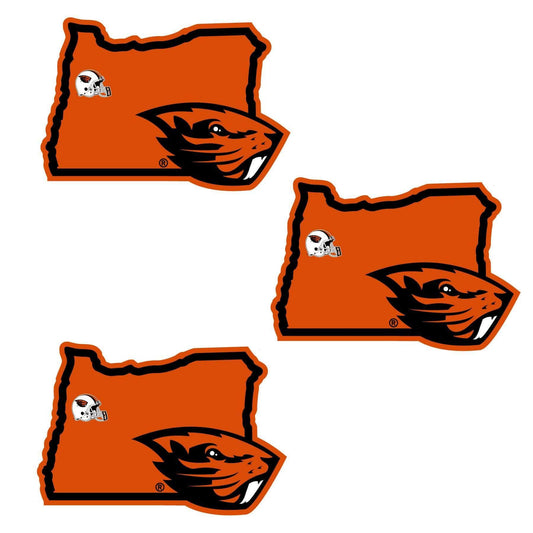 Oregon St. Beavers Home State Decal, 3pk - Siskiyou Buckle
