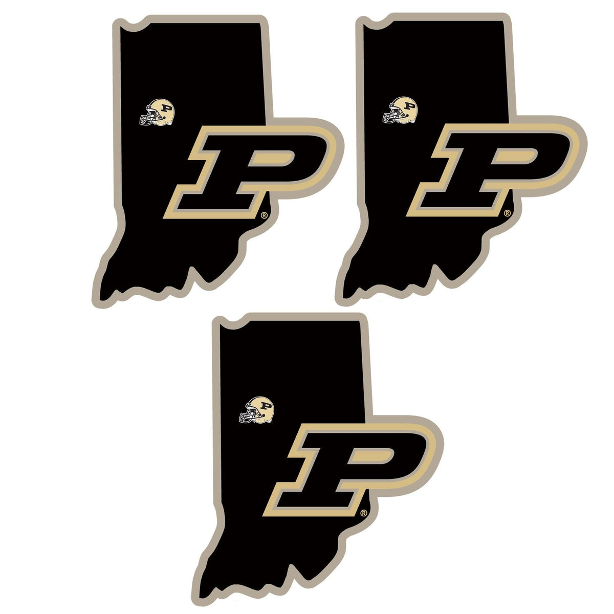 Purdue Boilermakers Home State Decal, 3pk - Flyclothing LLC