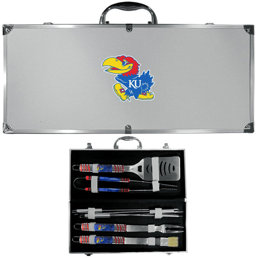 Kansas Jayhawks 8 pc Tailgater BBQ Set - Siskiyou Buckle