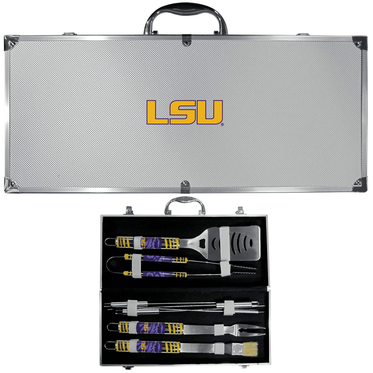 LSU Tigers 8 pc Tailgater BBQ Set - Siskiyou Buckle - Flyclothing LLC