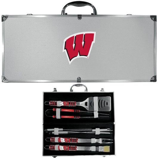 Wisconsin Badgers 8 pc Tailgater BBQ Set - Flyclothing LLC
