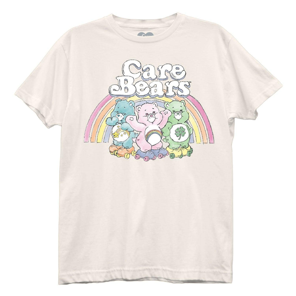 Care Bears Rainbow Bears Top Juniors Cream Boyfriend Tee - Care Bears