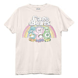 Care Bears Rainbow Bears Top Juniors Cream Boyfriend Tee - Care Bears
