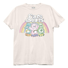 Care Bears Rainbow Bears Top Juniors Cream Boyfriend Tee - Flyclothing LLC