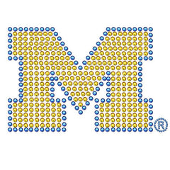 Michigan Wolverines Bling Decal - Flyclothing LLC