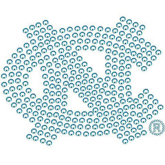 N. Carolina Tar Heels Bling Decal - Siskiyou Buckle