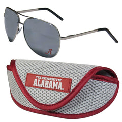 Alabama Crimson Tide Aviator Sunglasses and Sports Case - Flyclothing LLC