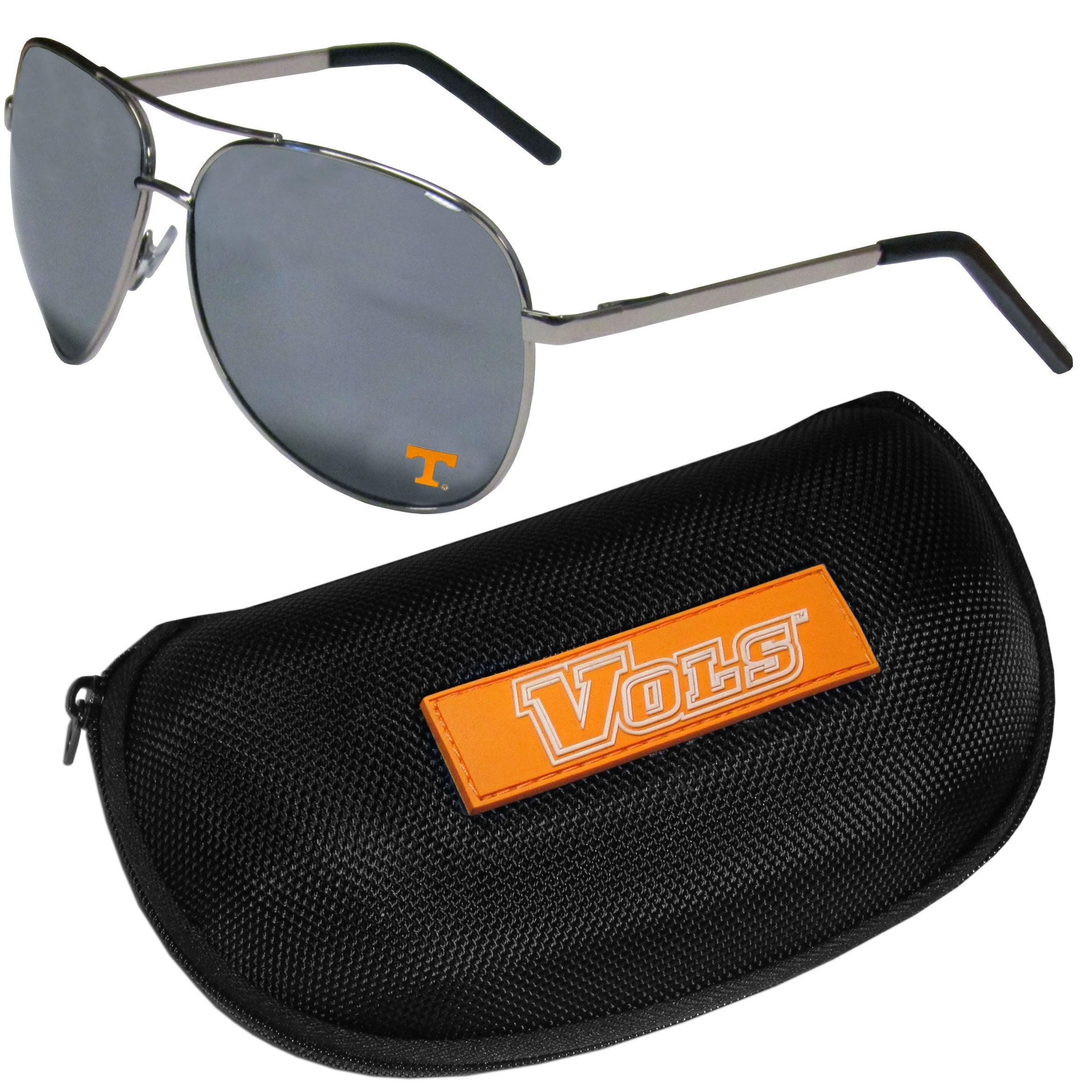 Tennessee Volunteers Aviator Sunglasses and Zippered Carrying Case - Flyclothing LLC