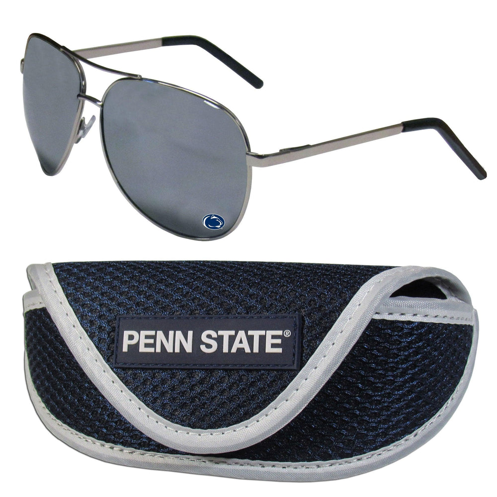 Penn St. Nittany Lions Aviator Sunglasses and Sports Case - Siskiyou Buckle