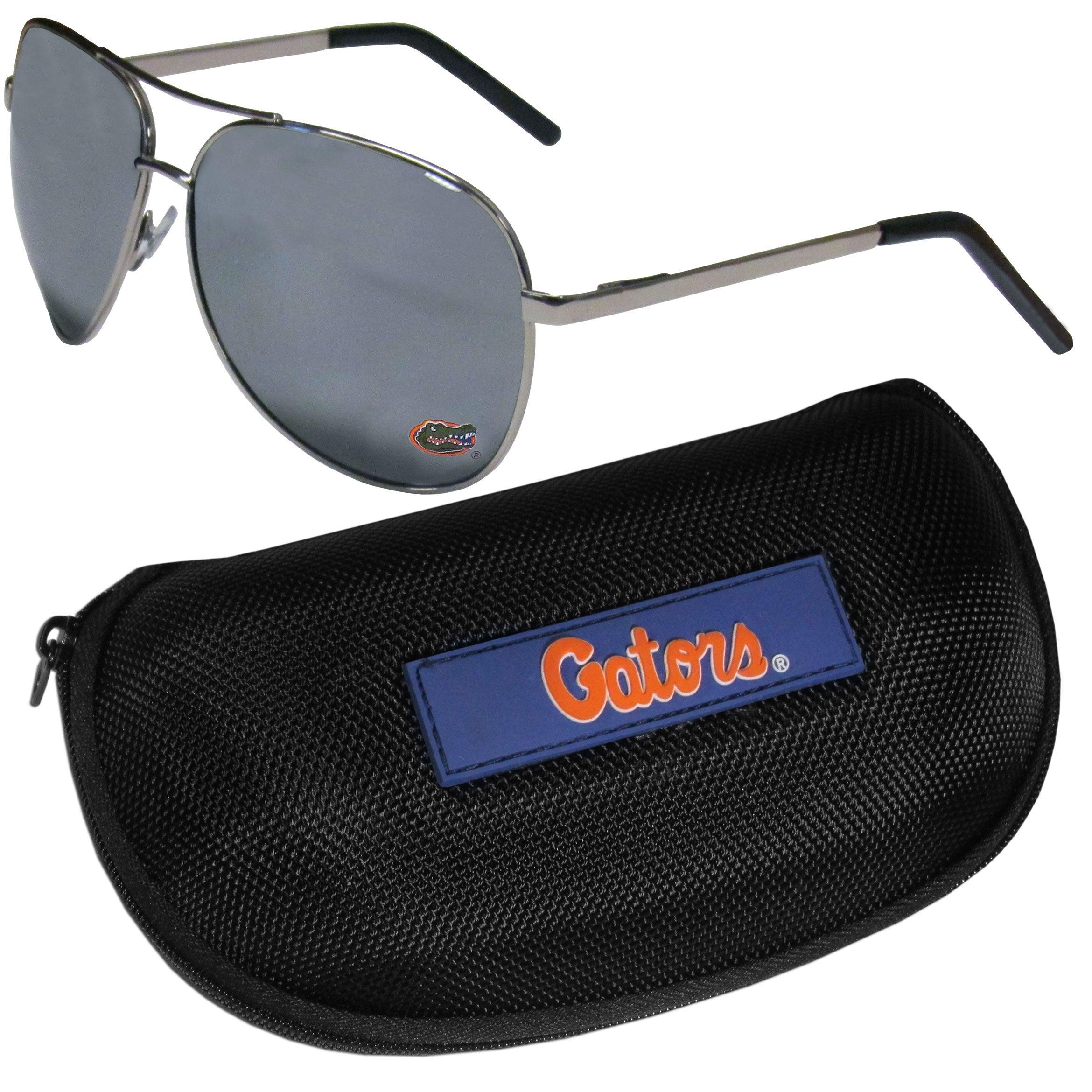 Florida Gators Aviator Sunglasses and Zippered Carrying Case - Flyclothing LLC