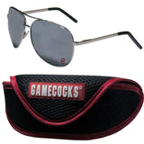 S. Carolina Gamecocks Aviator Sunglasses and Sports Case - Siskiyou Buckle