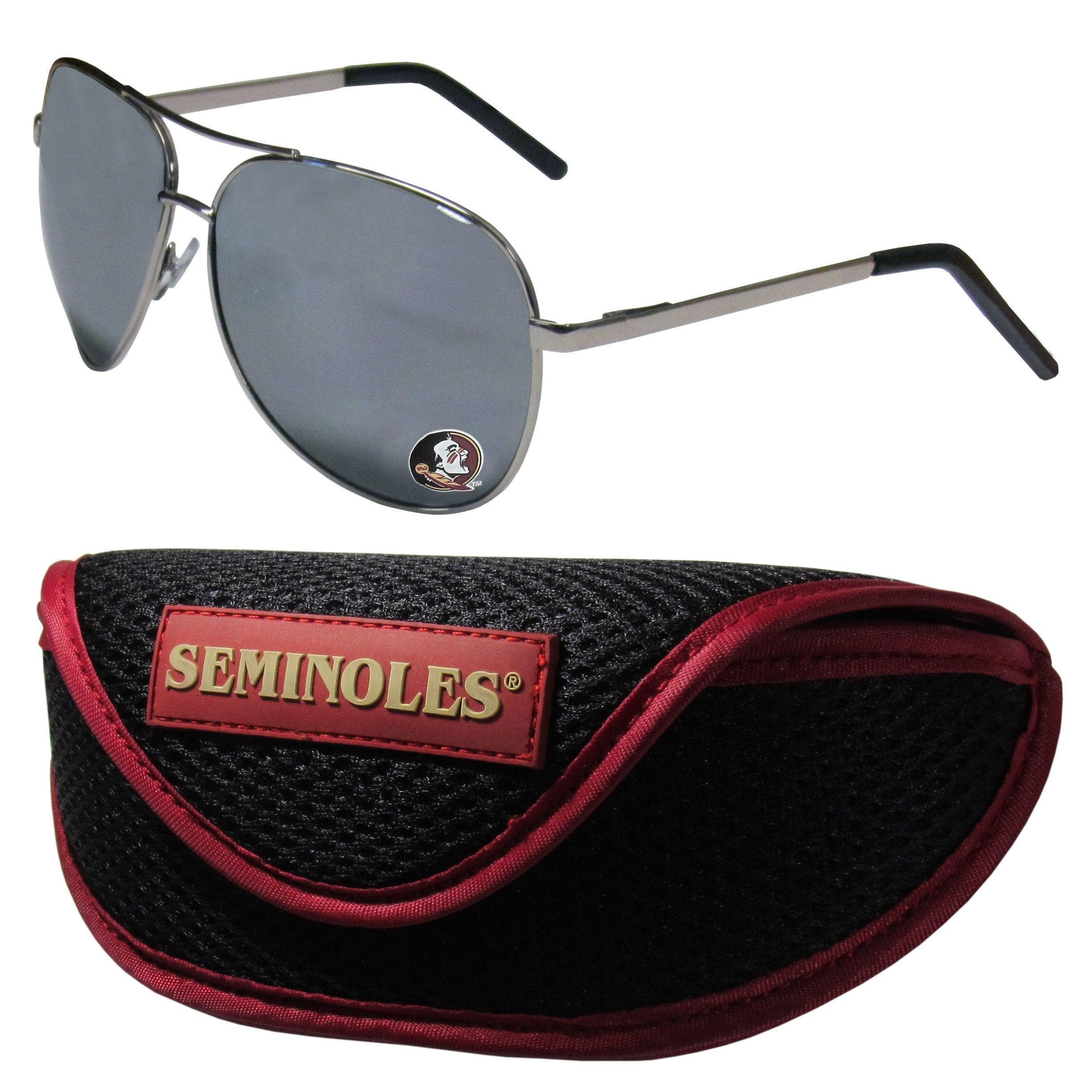Florida St. Seminoles Aviator Sunglasses and Sports Case - Siskiyou Buckle