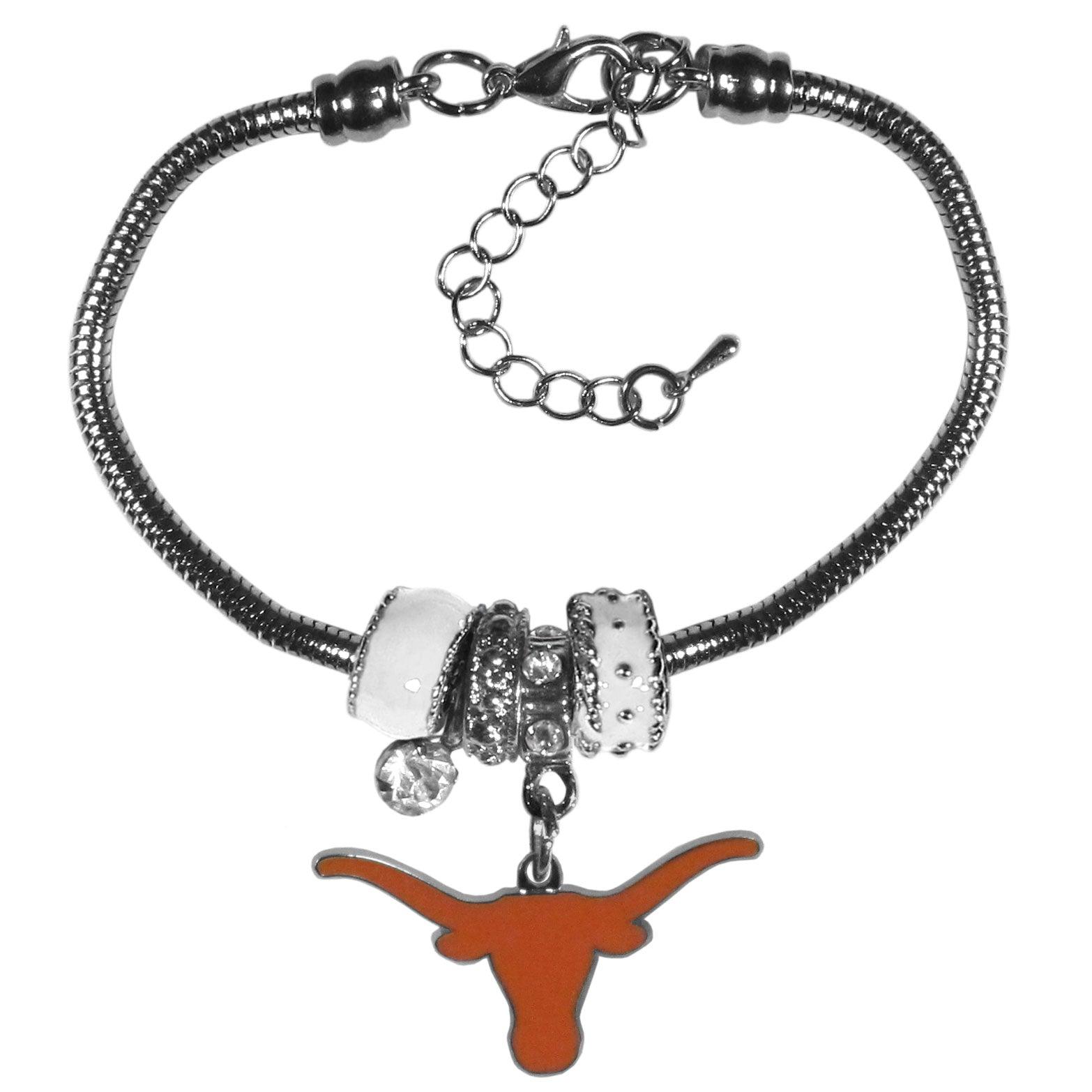Texas Longhorns Euro Bead Bracelet - Flyclothing LLC