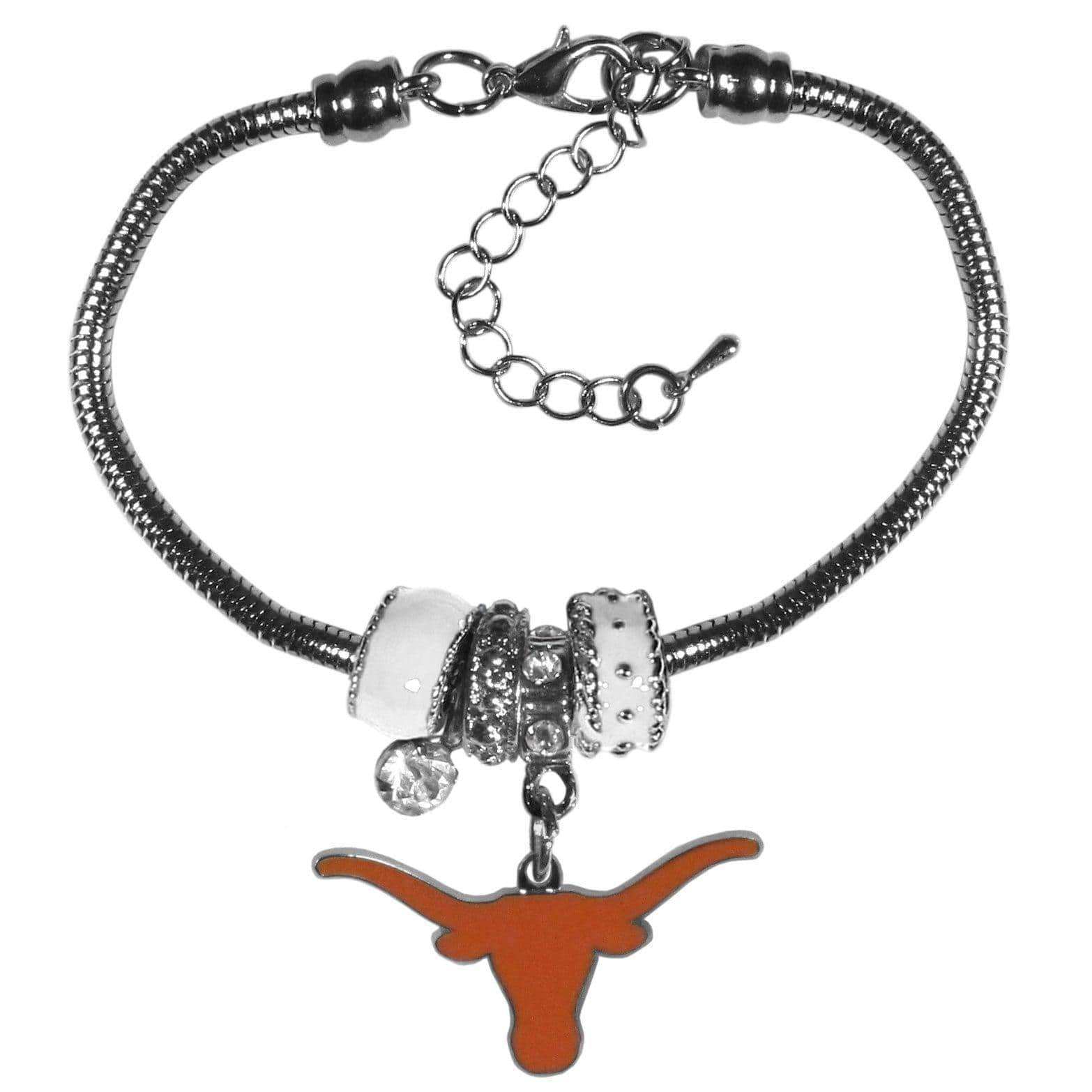 Texas Longhorns Euro Bead Bracelet - Siskiyou Buckle - Flyclothing LLC