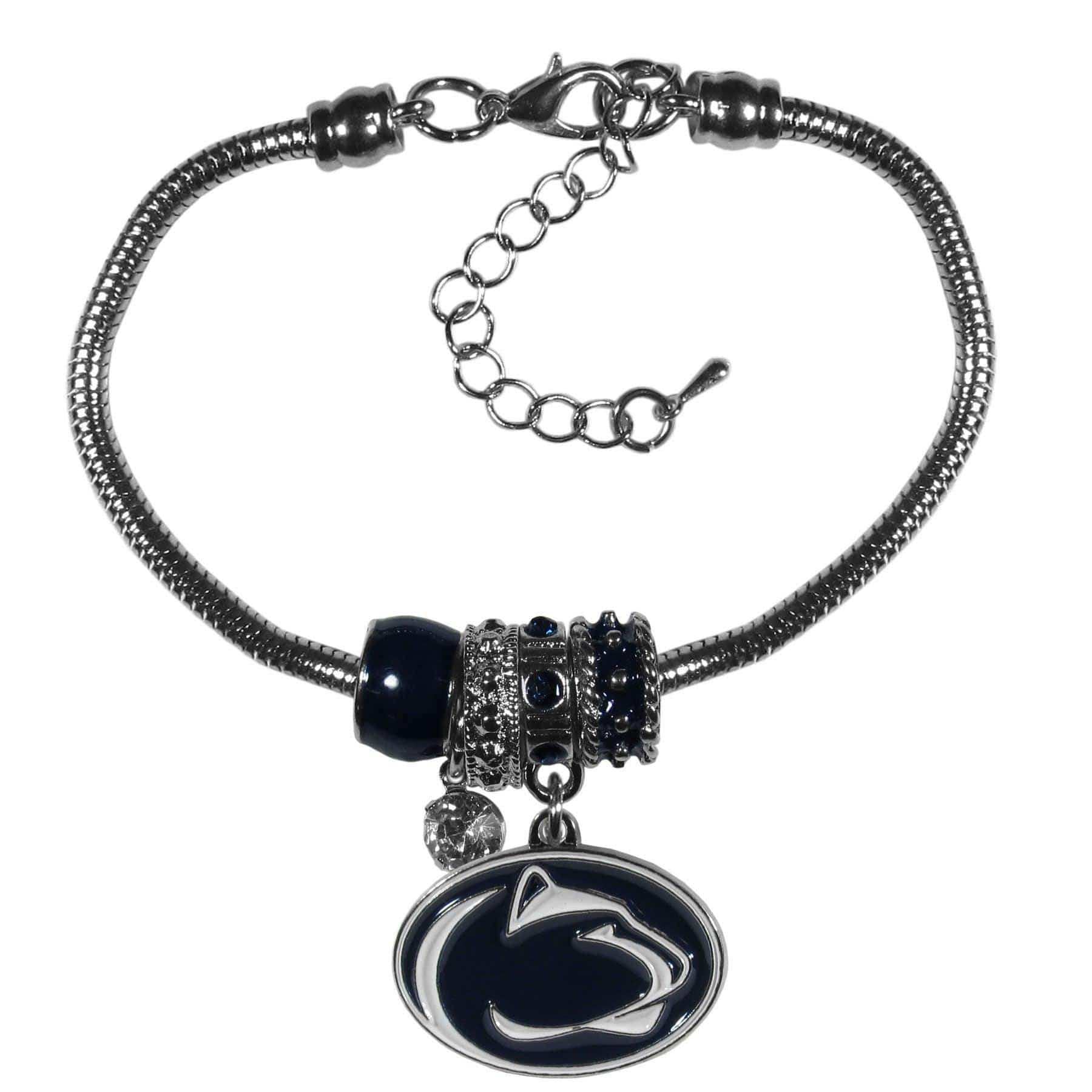 Penn St. Nittany Lions Euro Bead Bracelet - Siskiyou Buckle - Flyclothing LLC