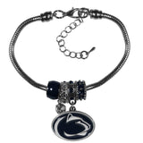 Penn St. Nittany Lions Euro Bead Bracelet - Siskiyou Buckle